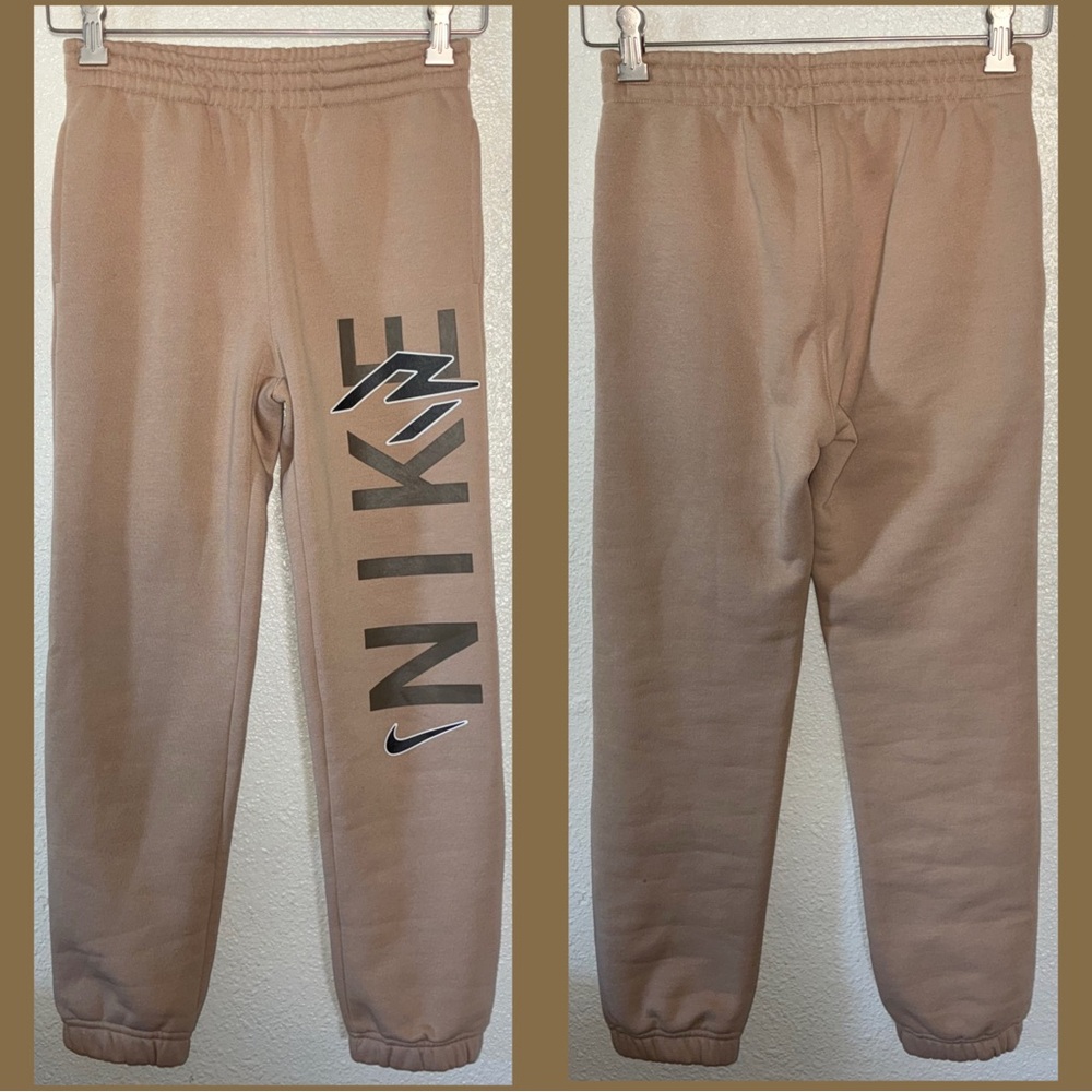 Nike 3 Brand Logo Tan Joggers